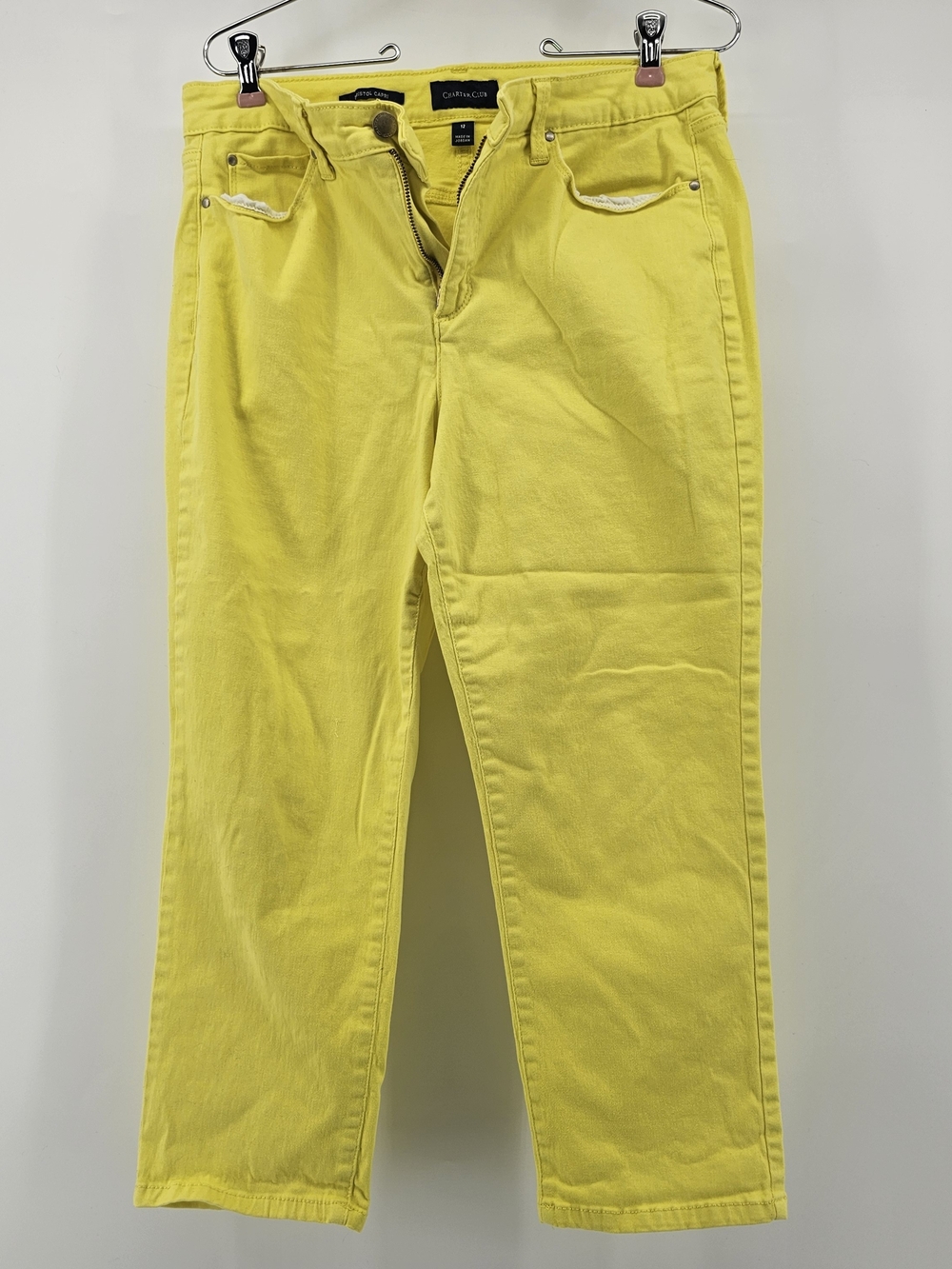 Charter Club Bristol Capri Pants Yellow Size 12